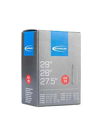 SCHWALBE | Cámara de bicicleta n.º 19 27.5"/28"/29" | 